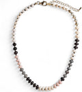 Gemstone Resin Bead Necklace - 17in with 2in Extender