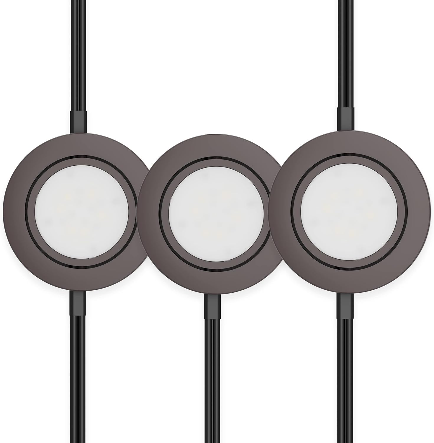 GETINLIGHT 2.75in Wide Dimmable LED Puck Lights Kit for Home
