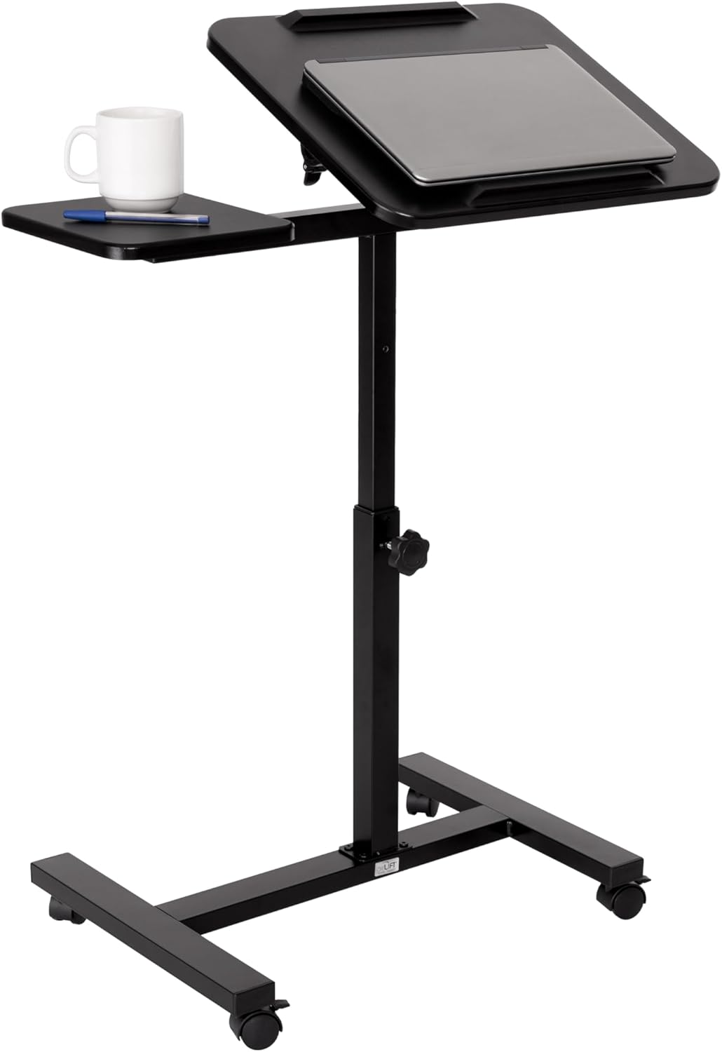 Seville Classics Height Adjustable Mobile Rolling Laptop Cart