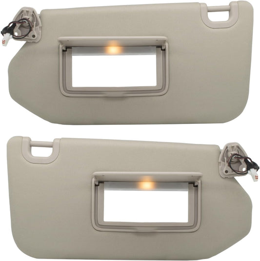 Driver Left & Passenger Right Side Sun Visor Replacement for SUVs