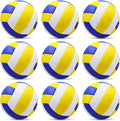 Official Size 5 Volleyball 9 Pack - Indoor Outdoor Practice Set