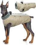 Warm Dog Coat with Built-In Harness - Thick Fleece Winter Jacket 2XL
