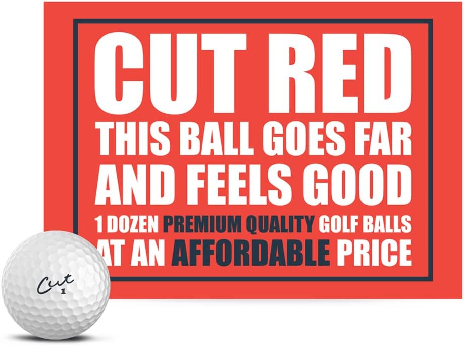 Cut Red Golf Balls - Improved Accuracy & Control!
