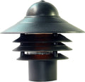 Matte Black Nautical Walkway Post Light - Coastal Dock