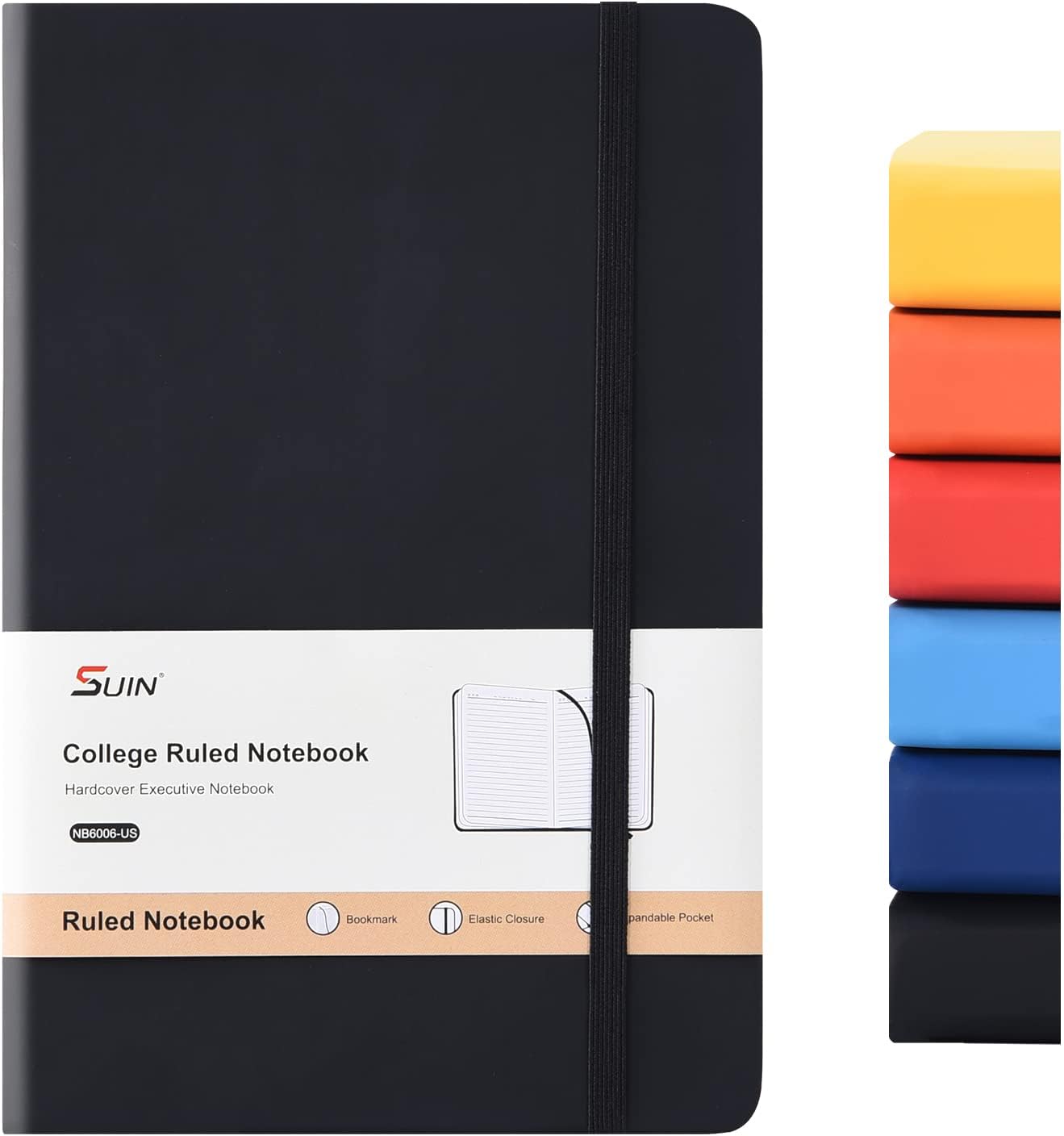 SUIN A5 Lined Journal - 200 pages, Classic Ruled Notebook