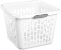 Sterilite Laundry Basket Large Square Hamper - Sturdy, Ventilated