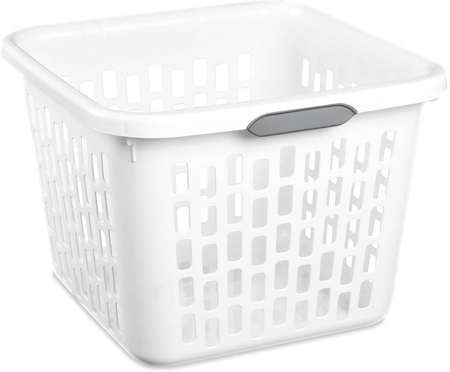 Sterilite Large Square Laundry Basket with Comfort Grip Handles