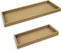 Countertop and Vanity Tray 2 PC Set - Shatterproof Silicone Trays