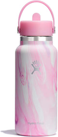 Hydro Flask Water Bottle Wide Mouth 32 oz - Insulated Straw Cap