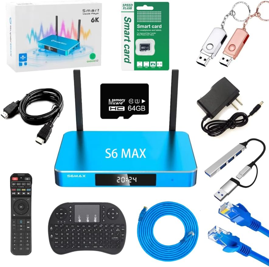 S6 Max 2025 Fully Loaded Pro with Full Keyboard Voice Remote