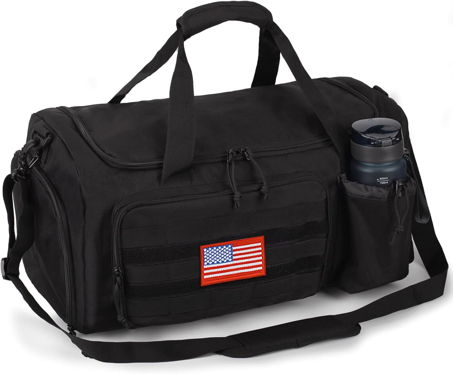 Tactical Gym Bag for Men - 40L Duffle with Shoe Compartment