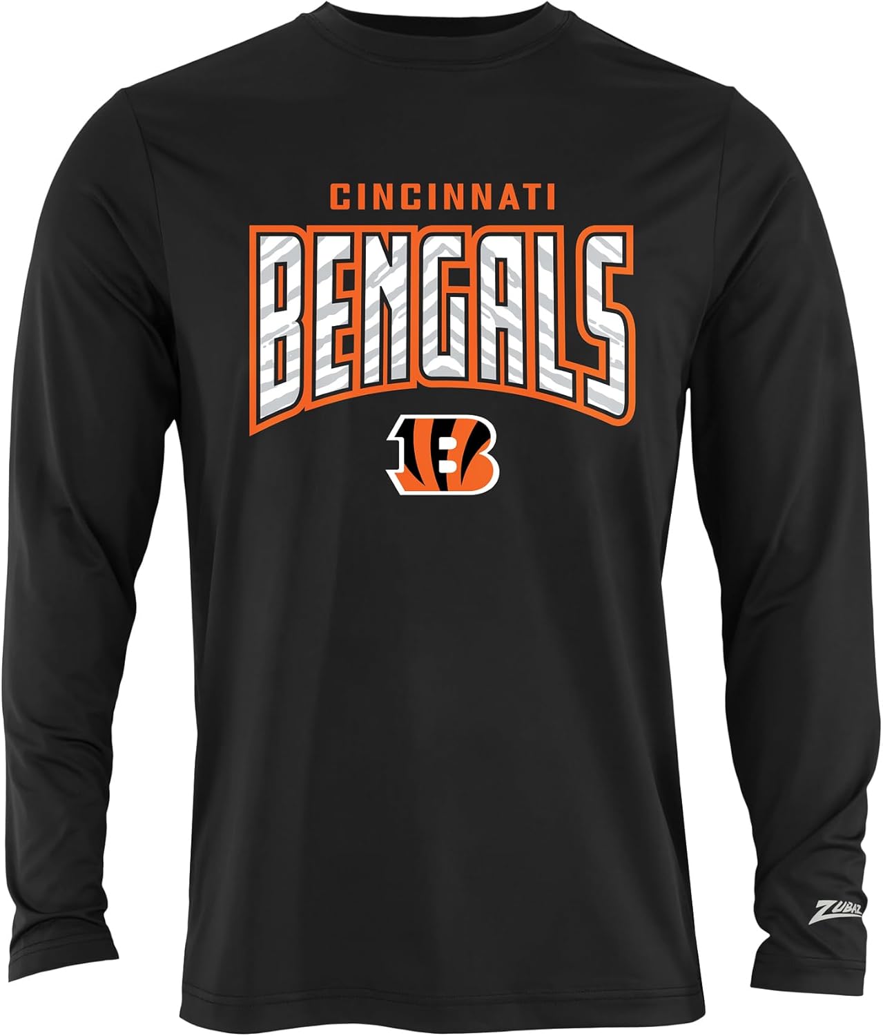 Zubaz NFL Men's Long Sleeve Team Graphic T-Shirt for Fans