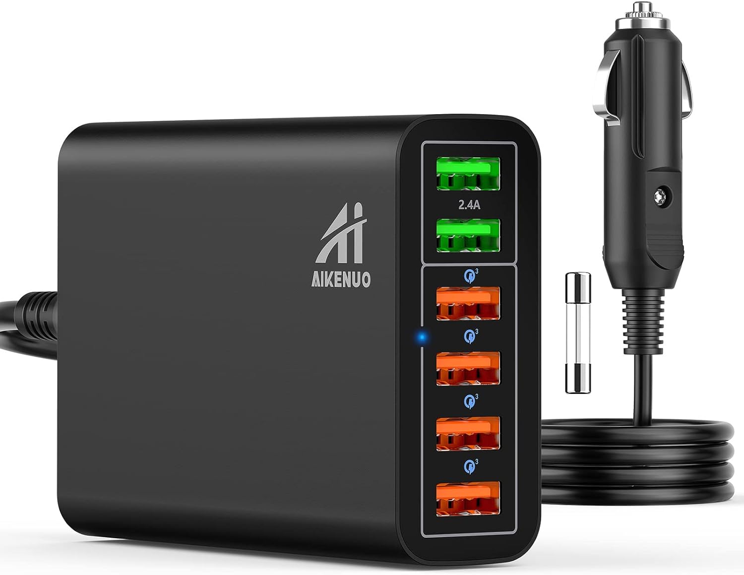 96W 6 Port QC3.0 Fast Car Charger