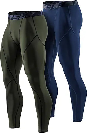 TSLA Men's Thermal Compression Pants for Winter Sports Activities