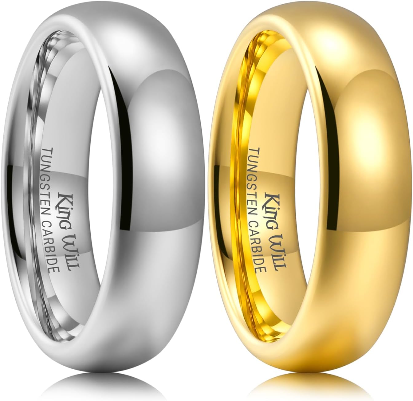Tungsten Carbide Wedding Band for Men Women by King Will
