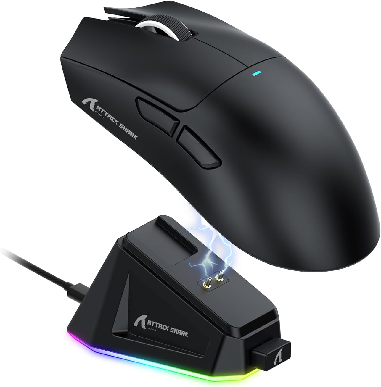 X11 Ultra-Light Gaming Mouse with Magnetic Charging Dock and RGB