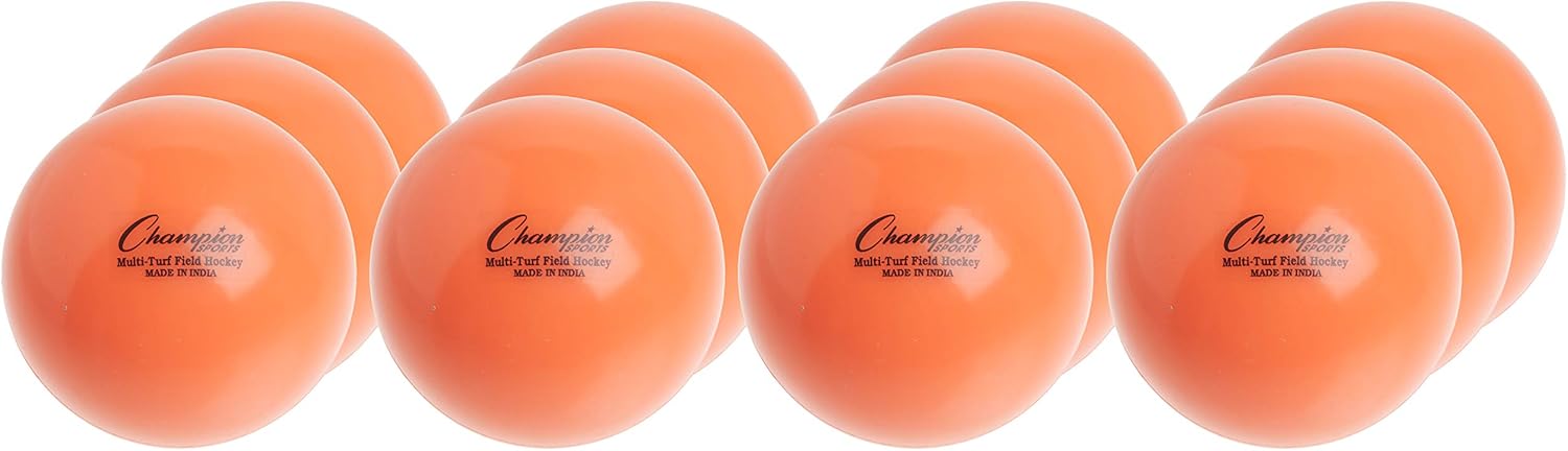 Champion Sports Field Hockey Practice Balls - 12 Pack for Players