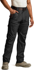 CQR Men's Quick Dry Work Pants - Lightweight Stretch Cargo Gears