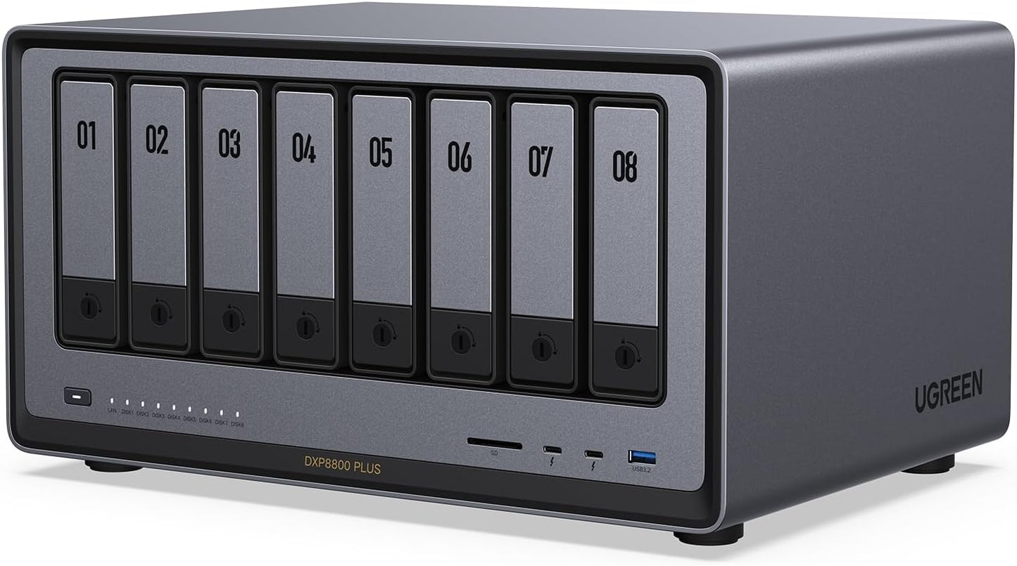 UGREEN NASync DXP8800 Plus 8-Bay Desktop NAS for Data Storage