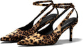 Womens Slingback Pointed Toe Pumps with Ankle Strap - Comfortable Work