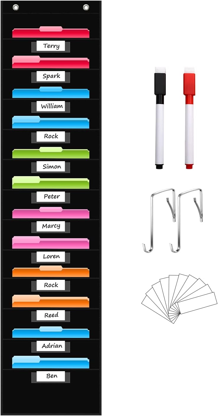 12-Pocket Wall File Organizer - Maximize Classroom Efficiency!