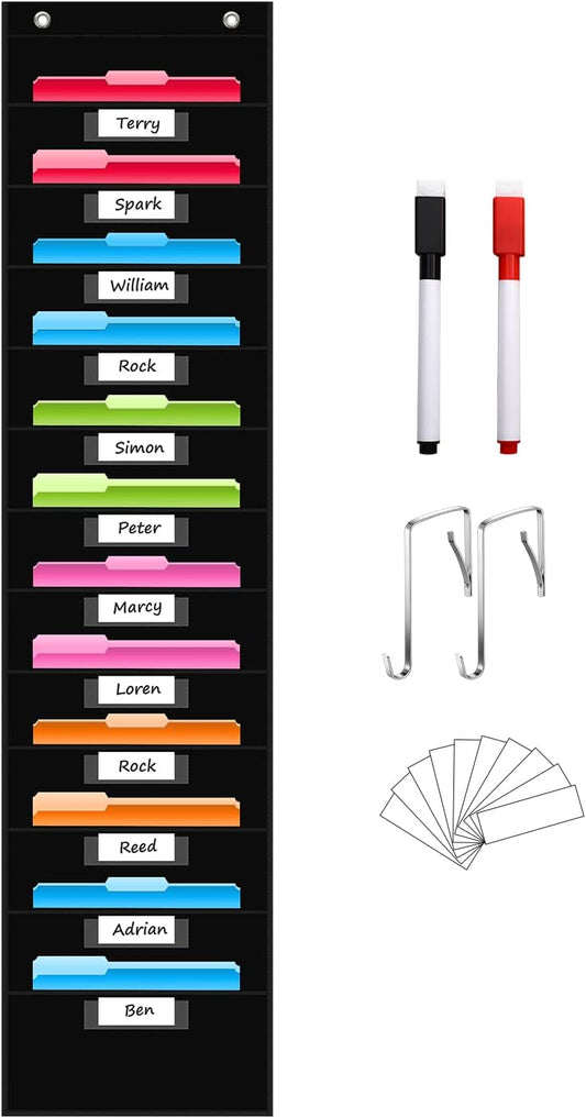 12-Pocket Wall File Organizer - Maximize Classroom Efficiency!