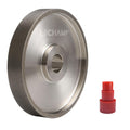 6 in CBN Grinding Wheel 180 Grit - Durable Steel Base for HSS Tools