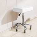 Kaleurrier Heavy Duty Stool with Wheels 400lb Capacity - Wide Comfort