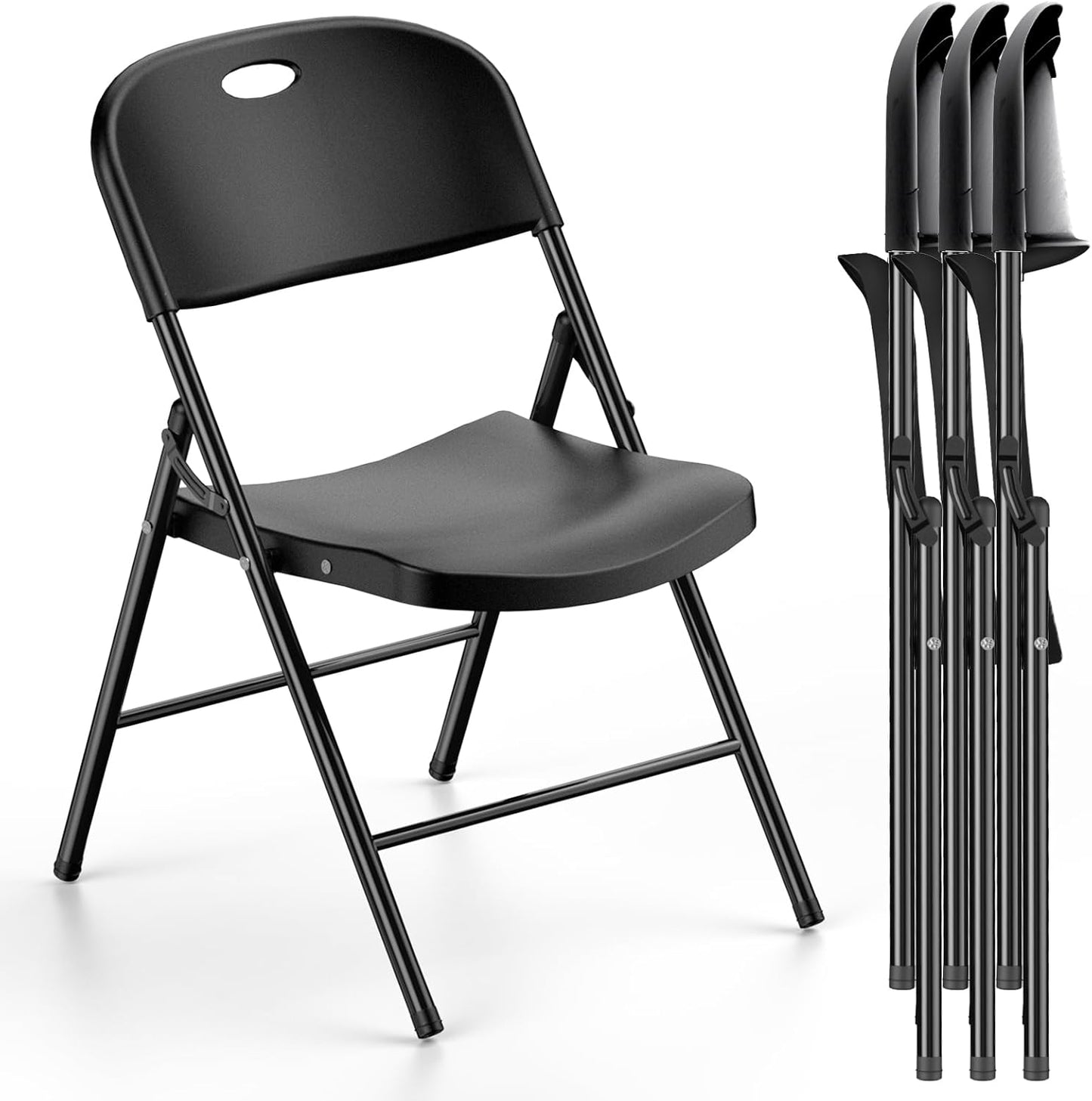 Heavy Duty Plastic Folding Chair for Indoor and Outdoor Use