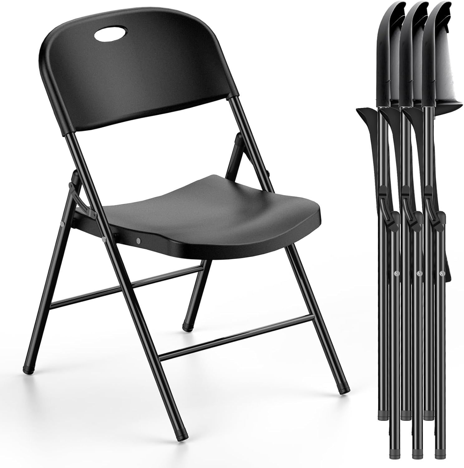 Heavy Duty Plastic Folding Chair for Indoor and Outdoor Use