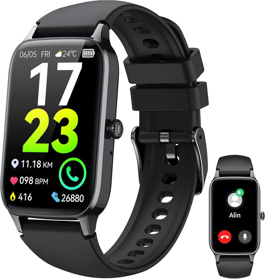 Smartwatch with Call Function, 2025 Fitness Tracker, IP68 Waterproof, Soudorv