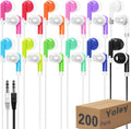 Yoley 200 Packs Classroom Earbuds Bulk Headphones for Kids