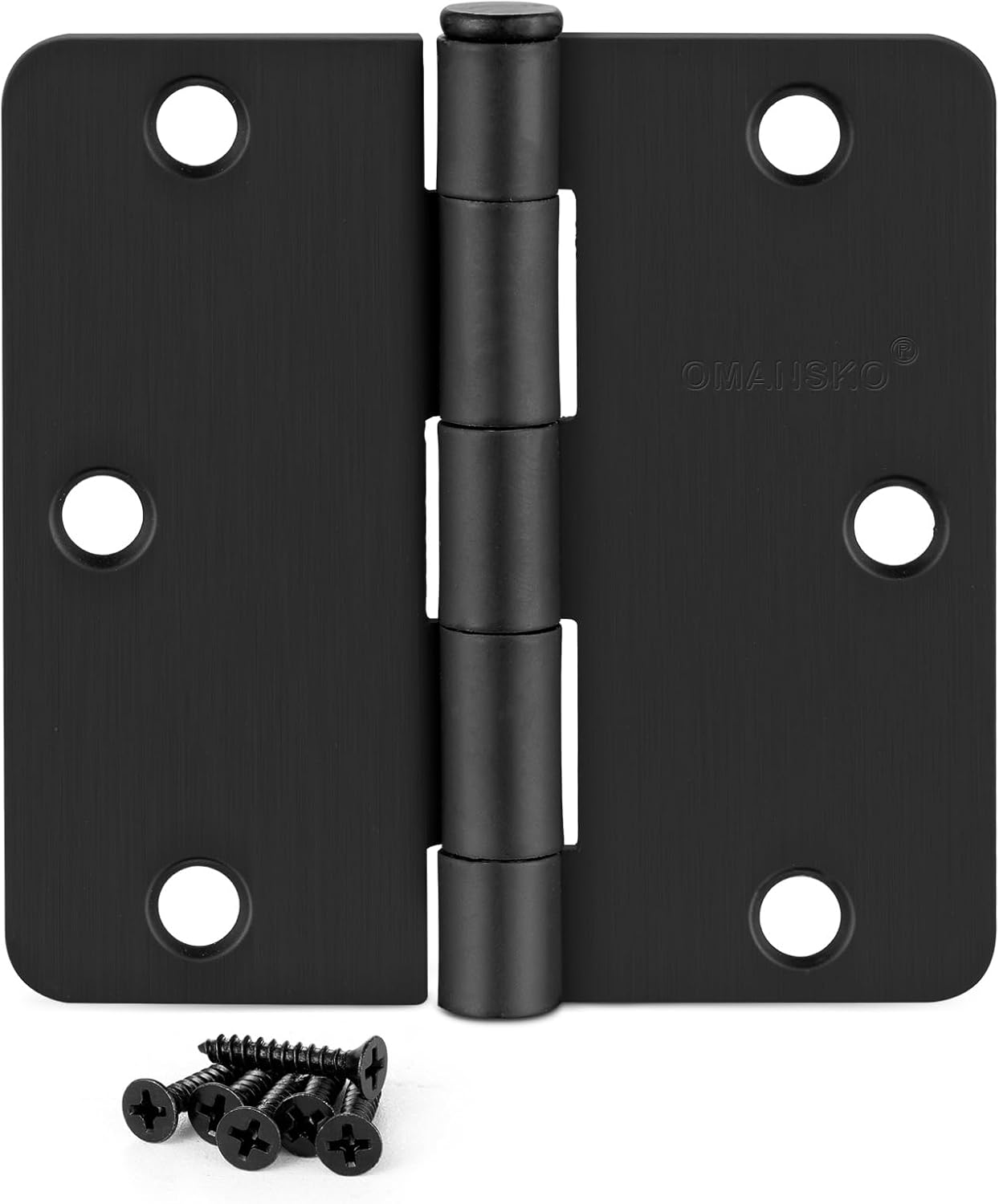 30 Pack 3.5 in Matte Black Door Hinges for Residential Use