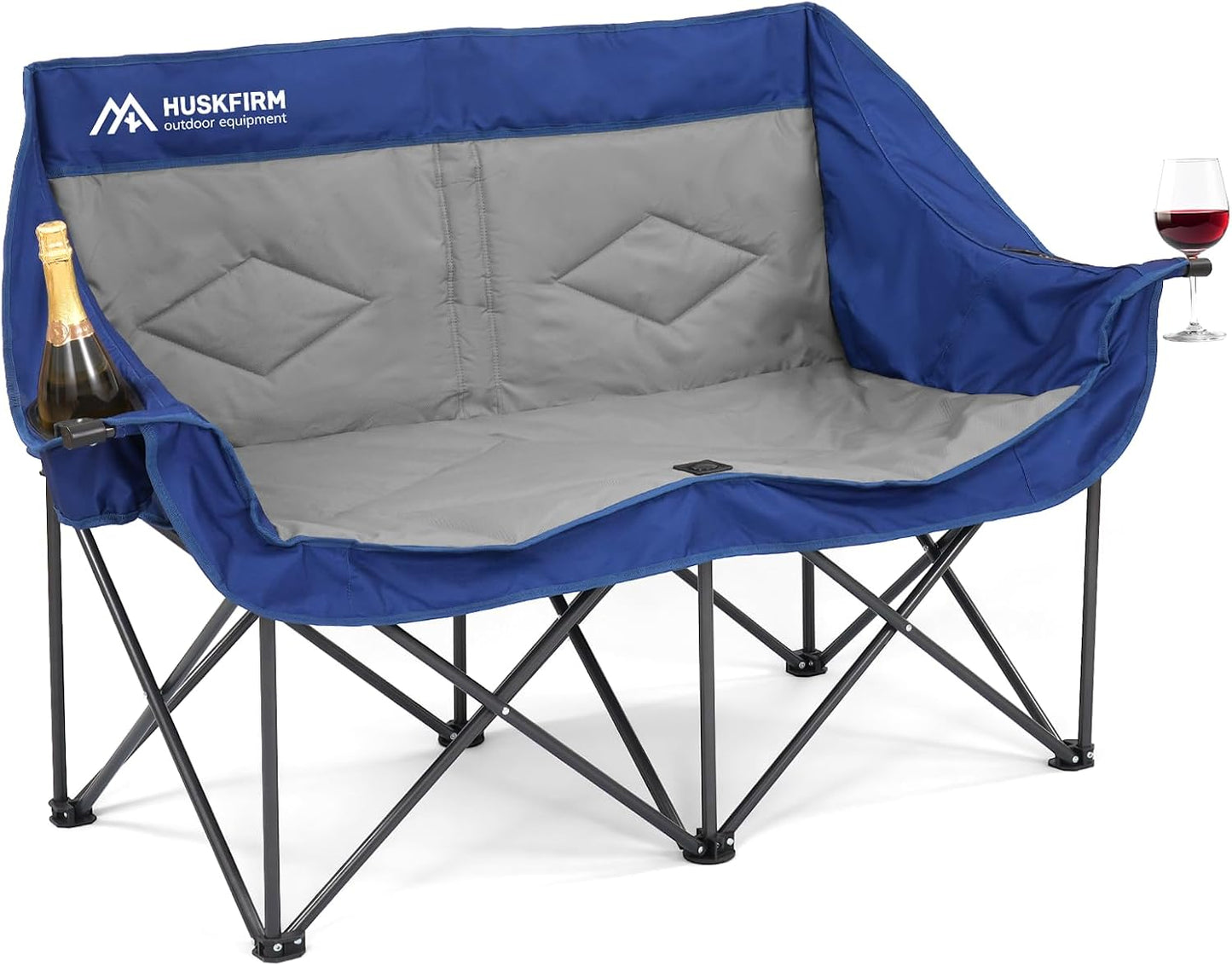 Double Camping Chairs Oversized Loveseat for Outdoor Comfort
