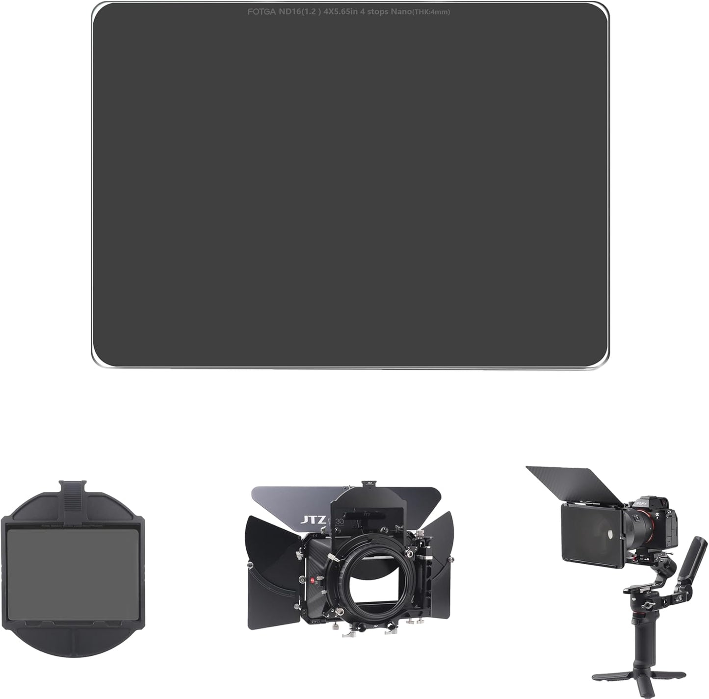 Fotga Pro Glass Cine ND16 4x5.65 Filter for Filmmaking