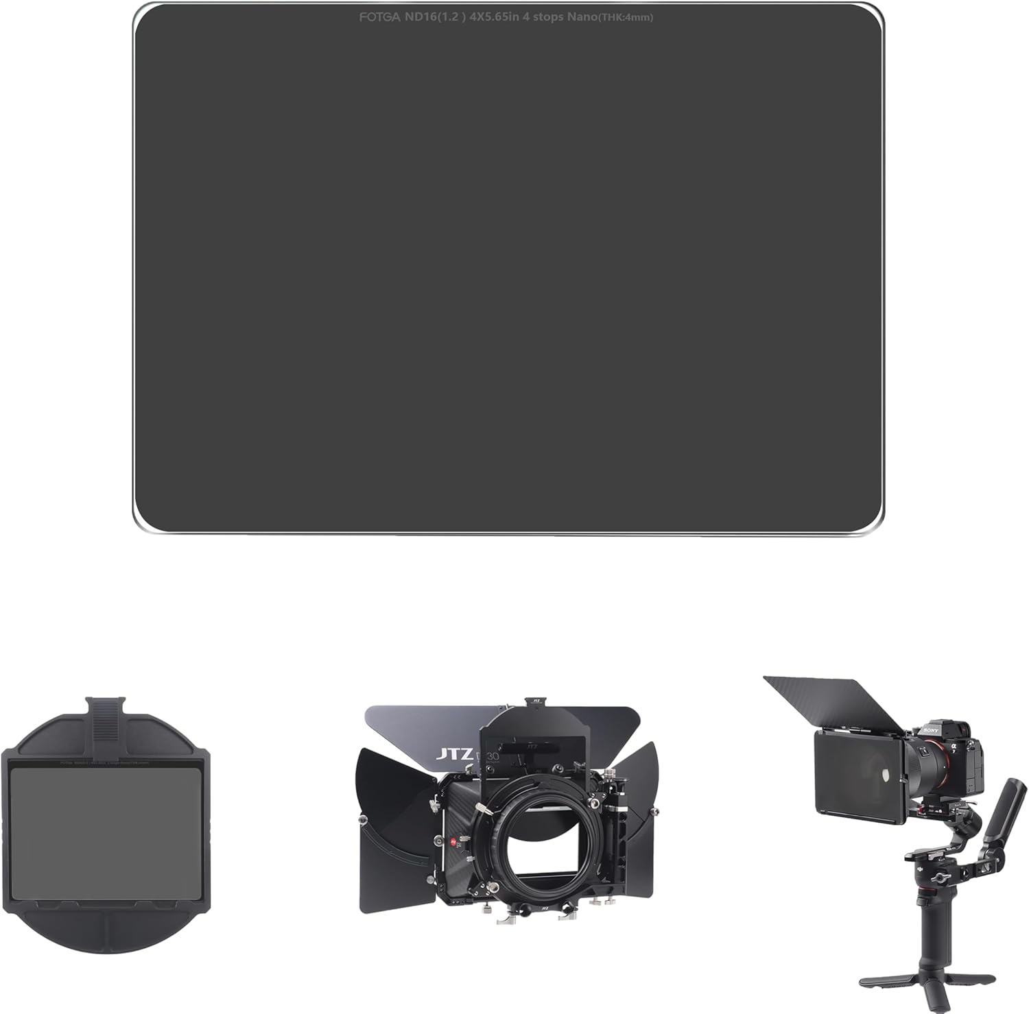 Fotga Pro Glass Cine ND16 4x5.65 Filter for Filmmaking