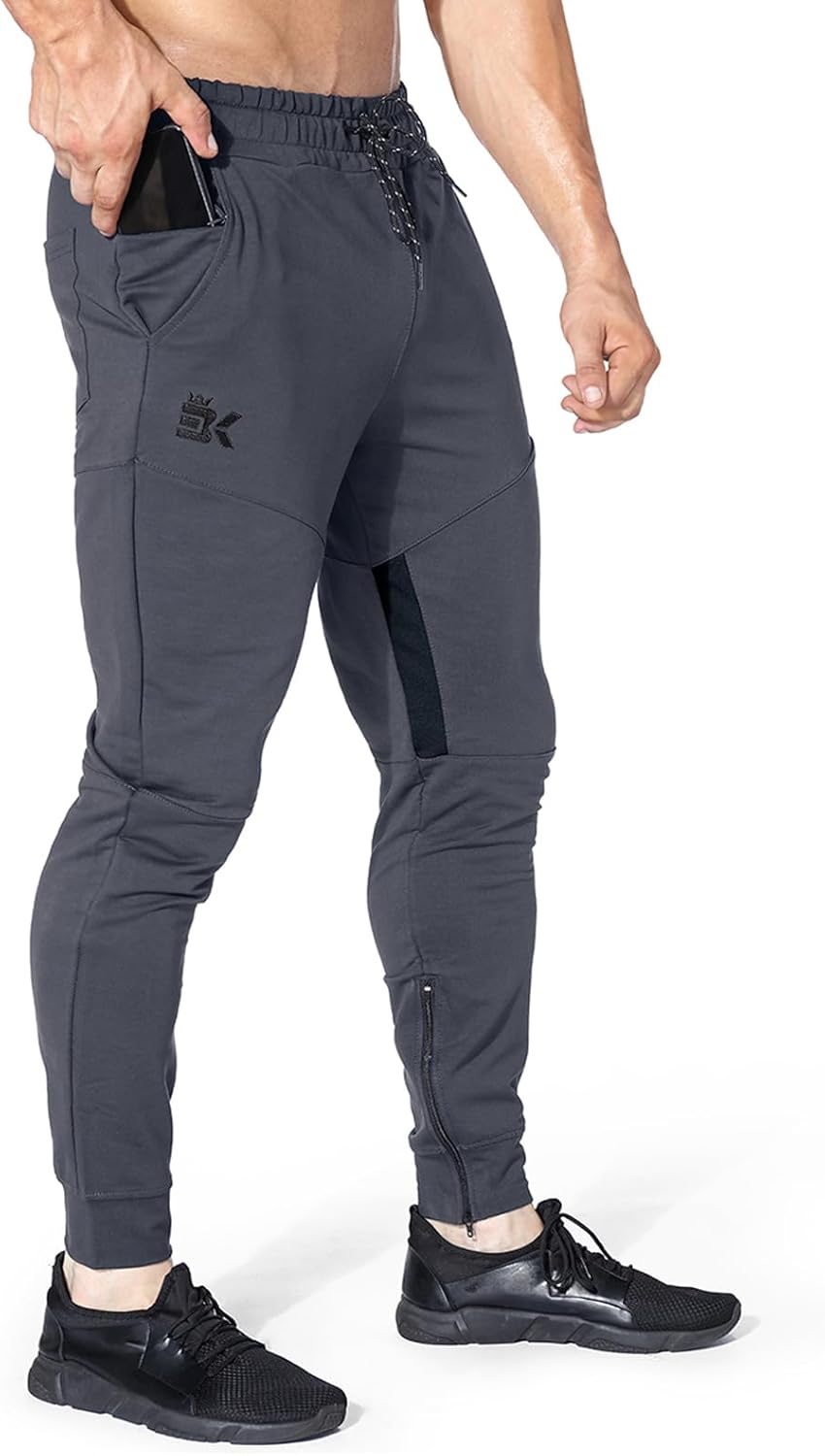BROKIG Mens Gym Jogger Pants for Stylish Athletic Comfort