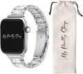 Stainless Steel Apple Watch Band - Adjustable Metal Link Strap