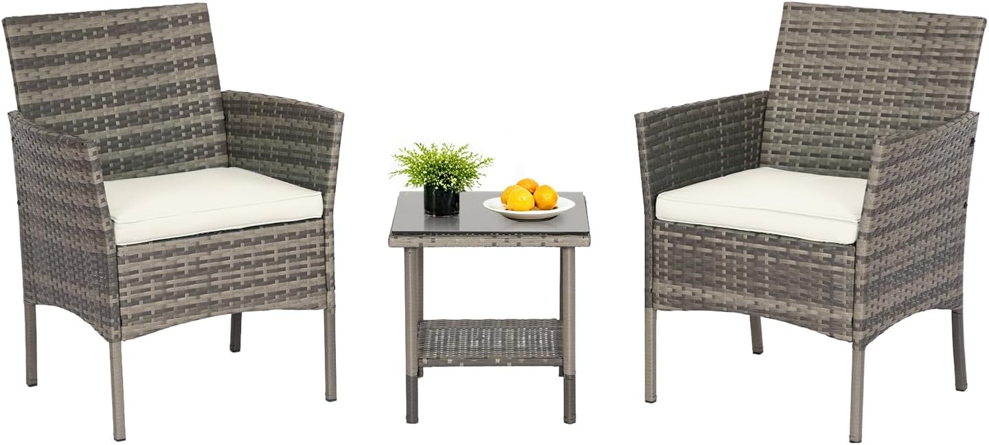 3-Piece Patio Furniture Set for Stylish Outdoor Seating