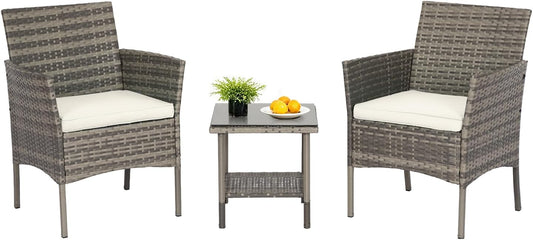3-Piece Patio Furniture Set for Stylish Outdoor Seating
