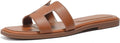 Stratuxx Kaze Womens Flat Sandals Slide Metallic Flats - Lightweight