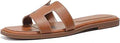 Stratuxx Kaze Womens Flat Slide Sandals - Lightweight Metallic Flats