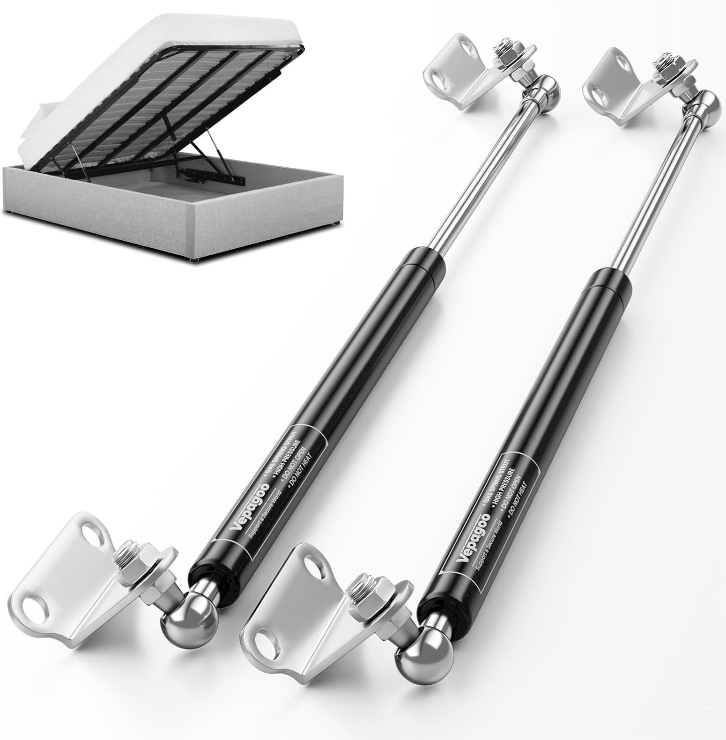 Vepagoo 36 Inch Gas Struts for Heavy-Duty Lids and Doors