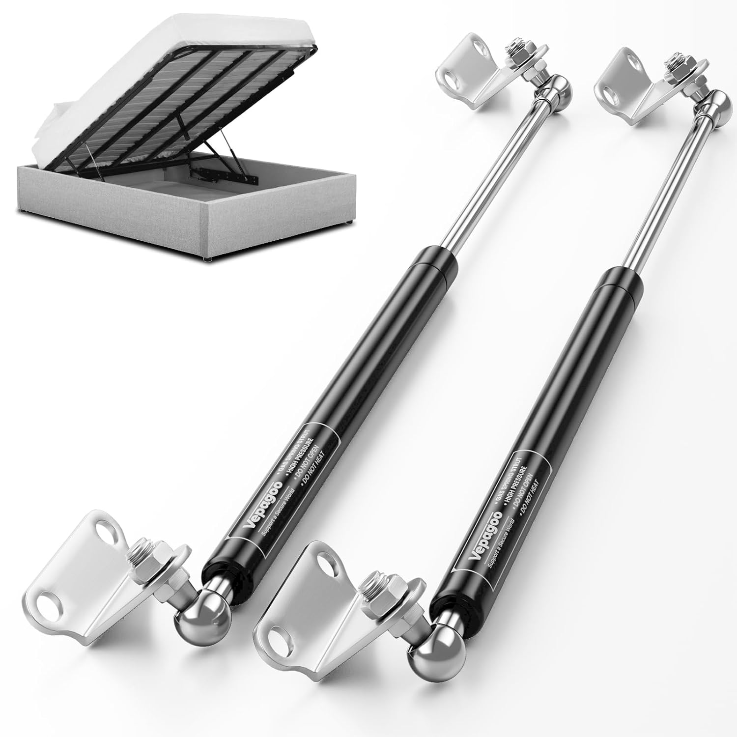 Vepagoo Gas Struts 20 Inch 120Lb Shock for RV Bed Storage