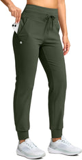 G Gradual Women's Fleece Lined Joggers High Waisted Sweatpants - Warm
