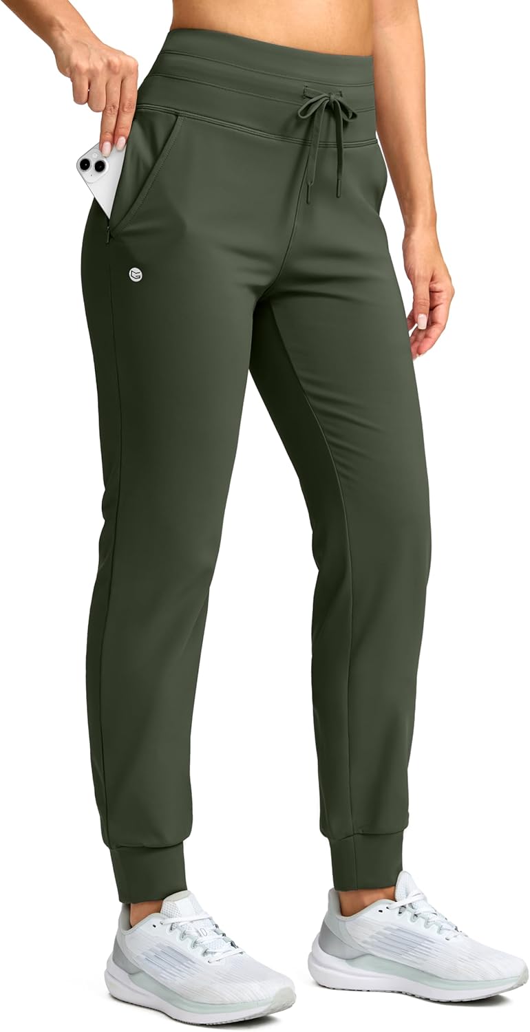 G Gradual Women's Fleece Lined Joggers for Winter Comfort