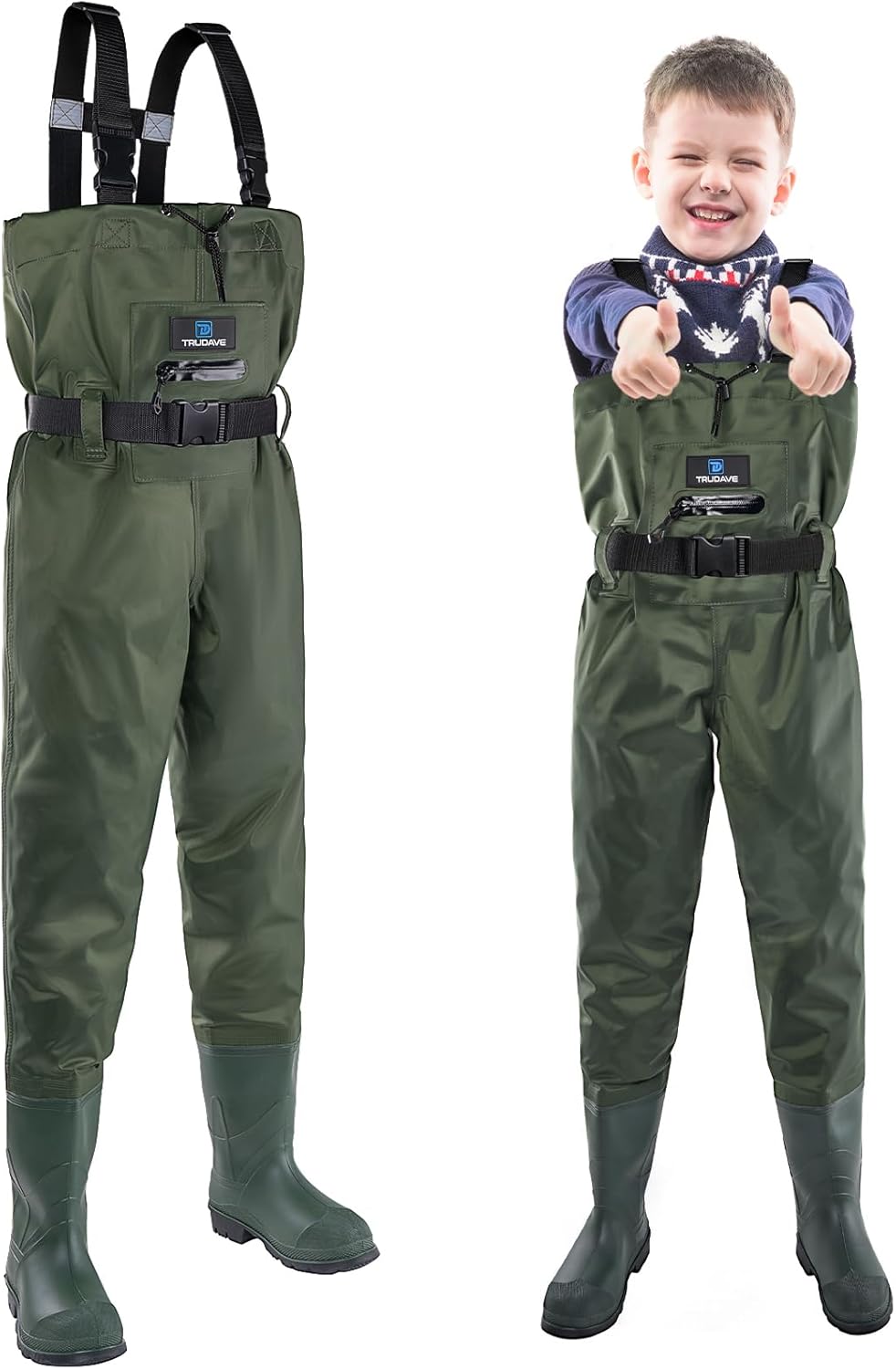 Chest Waders for Kids with Boots - Waterproof Youth Waiters