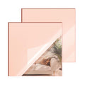 Rose Gold Mirror Acrylic Sheet 24x24 in - Durable Decorative Panel