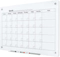 Magnetic Whiteboard Calendar 35 x 23 in Glass Monthly Planner - Large