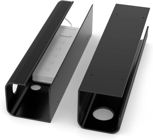 ZhiYo 2 Pack Large Capacity Cable Tray Set - Tidy Cords Easily!